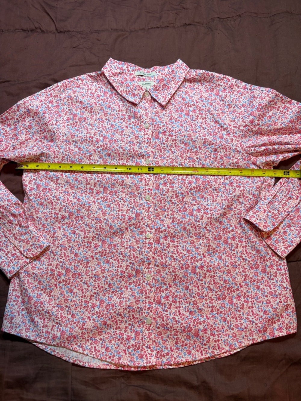 Floral Print Button Down Blouse by L.L. Bean Brand.  NWOT! - Picture 7 of 16